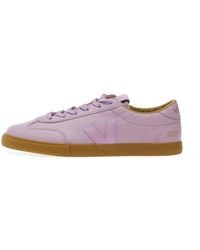 Veja - Baskets Volley En Cuir Grainé - Lyst