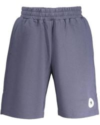 Converse - Logo-Patch Cotton Shorts - Lyst