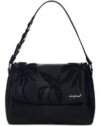 Desigual - Leaf-Embroidered Backpack - Lyst