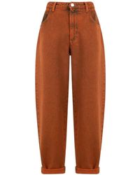 Alberta Ferretti - High-Waisted Palazzo Jeans - Lyst
