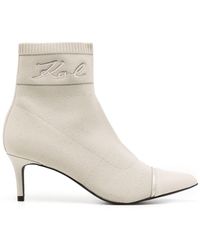 Karl Lagerfeld - Pandara Pointed-toe Ankle Boots - Lyst