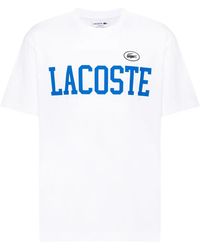 Lacoste - Logo-Print Cotton T-Shirt - Lyst