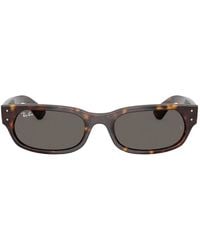 Ray-Ban - Lunettes De Soleil Rb2236 À Effet Écaille De Tortue Et Monture Rectangulaire - Lyst