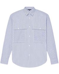 Comme des Garçons - Vertical-Stripe Patch-Pocket Shirt - Lyst