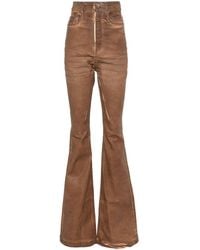 Rick Owens - Bolan High-waisted Flared Jeans - Lyst
