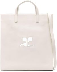 Courreges - Heritage Leather Tote Bag - Lyst
