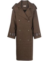 The Mannei - Double-breasted Button-fastening Coat - Lyst