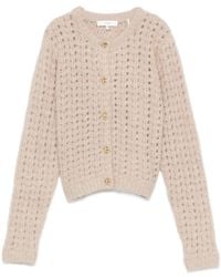 FRAME - Cable-Knit Cardigan - Lyst
