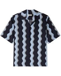 Sandro - Printed Linen Shirt - Lyst