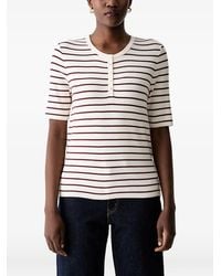 Mos Mosh - Mmaliz Striped Short-Sleeve Top - Lyst