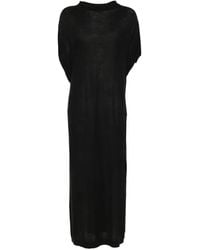 Liviana Conti - Ribbed-Trim Knitted Maxi Dress - Lyst