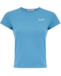 The Attico - T-Shirt Mit Logo-Stickerei - Lyst