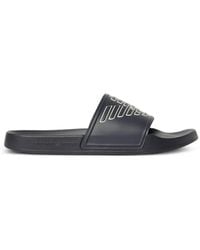 Emporio Armani - Logo-Print Slides - Lyst