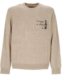 MC2 Saint Barth - Embroidered-Motif Sweater - Lyst