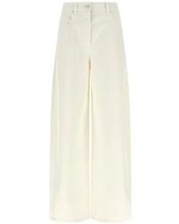 Brunello Cucinelli - Dyed Denim Wide-Leg Jeans - Lyst