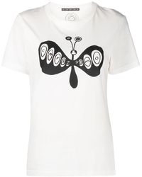 10 Corso Como - Butterfly-print Short-sleeved T-shirt - Lyst