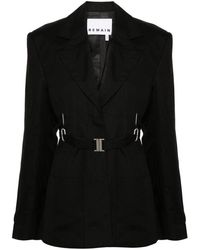 Remain - Single-breasted Belted Blazer - Lyst