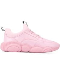Moschino - Leather Teddy Sneakers - Lyst