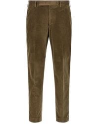 PT Torino - Elastic-Waistband Corduroy Trousers - Lyst