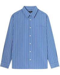 A.P.C. - Chemise Malo À Logo - Lyst