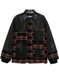 Junya Watanabe - Chaqueta con panel a cuadros - Lyst