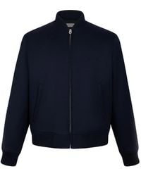 Fursac - Zip-Up Ribbed-Trim Jacket - Lyst