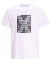 Armani Exchange - T-Shirt mit grafischem Print - Lyst