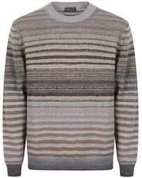 Dondup - Striped Crew-Neck Sweater - Lyst