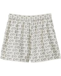 Burberry - Silk Shorts - Lyst