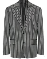 Versace - Striped-Pattern Single-Breasted Blazer - Lyst
