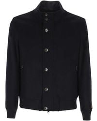 ONTHEBUND - Button-Up Bomber Jacket - Lyst