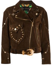 Versace Jacke aus Wildleder - Braun