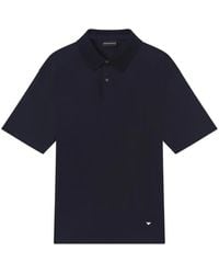 Emporio Armani - Logo-Detail Polo Shirt - Lyst