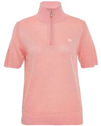 Rally Movement - Zip-Fastening Short-Sleeve Polo Top - Lyst
