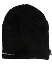Undercover - Slogan-embroidered Ribbed Beanie - Lyst