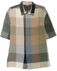 Barena - Galia Check-Pattern Short-Sleeve Shirt - Lyst