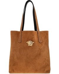 Versace - La Medusa Suede Tote Bag - Lyst
