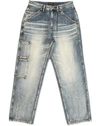 THUG CLUB - Washed-Effect Stud-Embellished Jeans - Lyst
