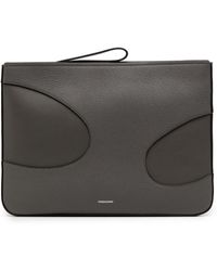 Ferragamo - Cut-out Leather Laptop Bag - Lyst