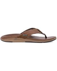 Reef - Offshore Leather Flip Flops - Lyst