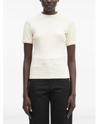 Wales Bonner - Ribbed Logo-Patch Top - Lyst