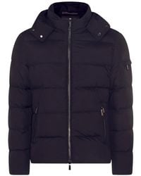Moorer - Padded Hooded Coat - Lyst