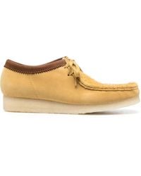 Clarks - Wallabee Suede Derby Shoes - Lyst