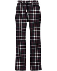 Marni - Checked Wide-Leg Trousers - Lyst