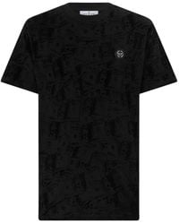 Philipp Plein - Dollar-Print Logo-Plaque T-Shirt - Lyst