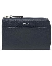 Bally - Capitol Logo-Detail Grained Leather Card Holder - Lyst