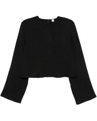 TOTEME - Raw-Hem Blouse - Lyst