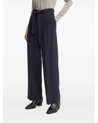 BOSS - Tapiana Belted Pleated Trousers - Lyst
