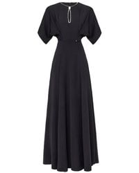 Nissa - Crystal Details Maxi Dress - Lyst