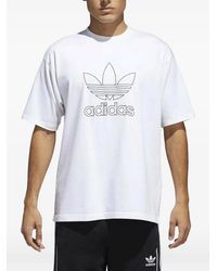 adidas - Logo-Detail T-Shirt - Lyst